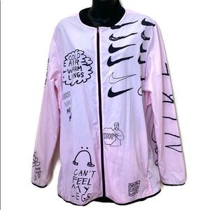 Nike running Nathan Bell print wind breaker size M